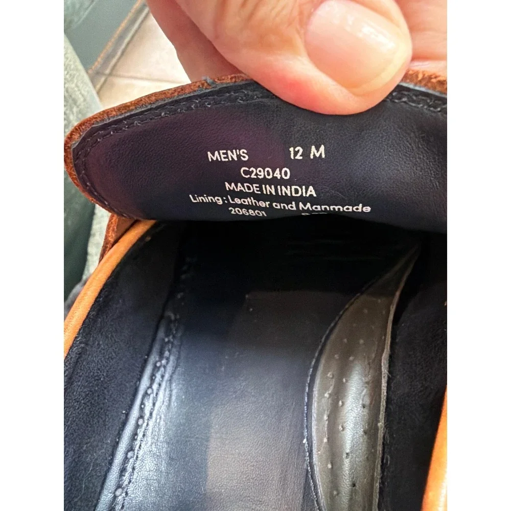 Cole Haan Mens British Tan Leather Venetian Loafers C29040 Size 12 M
